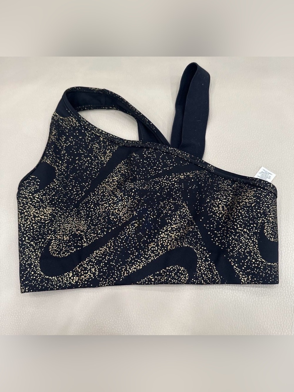 Nike Women’s Sports Bra Black and Gold Size Small Excellent Condition